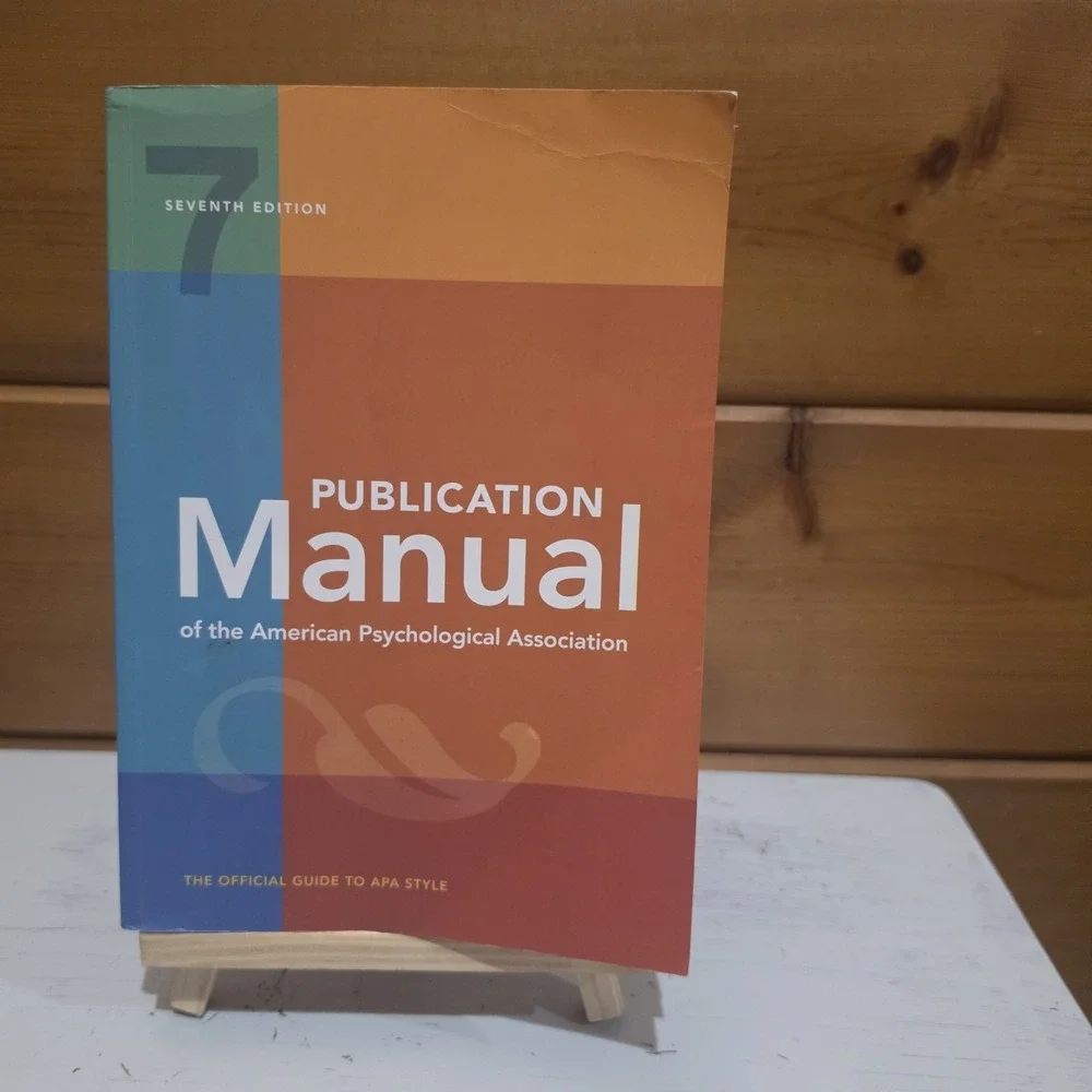 Publication Manual 7th Edition of the American Psychological As... 9781433832161